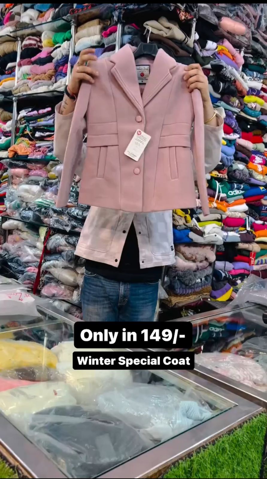 Latest Designer Blazer Coat Pink Color For Winter