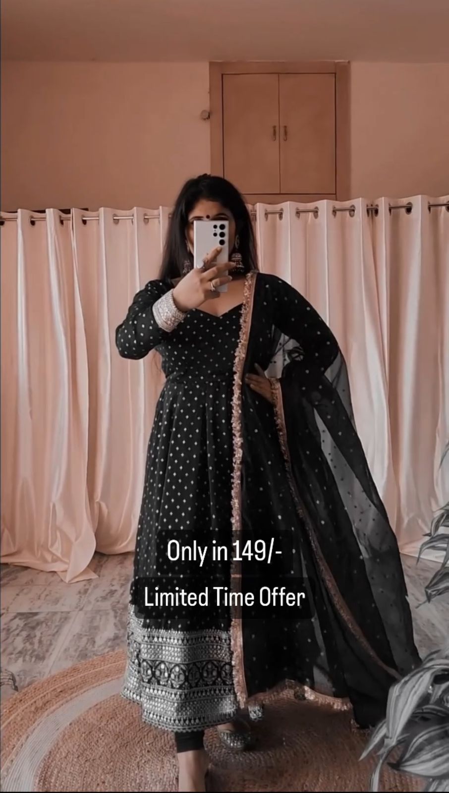 Heavy Embroidered Full Sleeve Anarkali Suit Set